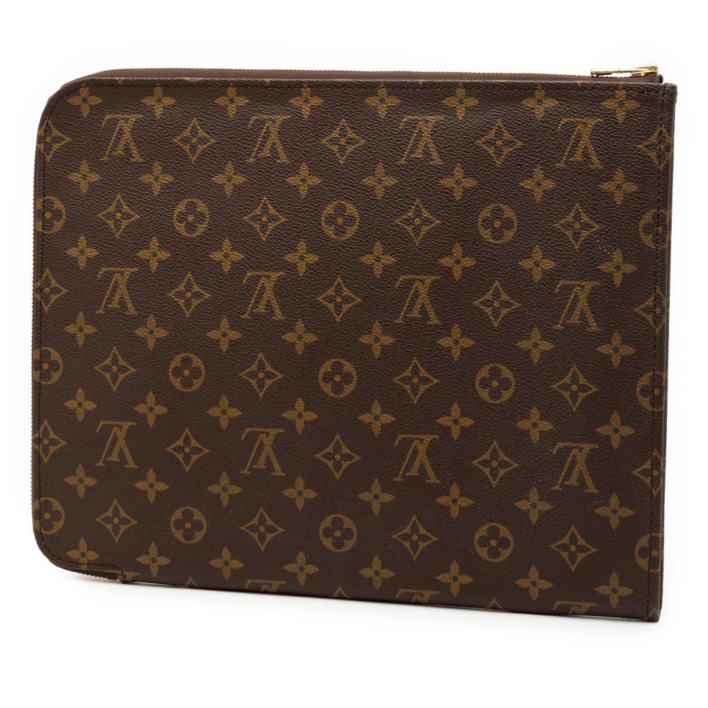 Louis Vuitton AB Louis Vuitton Brown Monogram Canvas Fabric Monogram Poche Documents Portfolio 30 France
