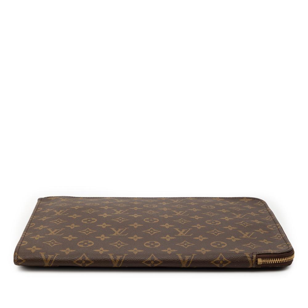 Louis Vuitton AB Louis Vuitton Brown Monogram Canvas Fabric Monogram Poche Documents Portfolio 30 France