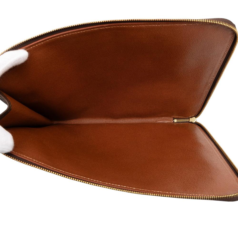 Louis Vuitton AB Louis Vuitton Brown Monogram Canvas Fabric Monogram Poche Documents Portfolio 30 France