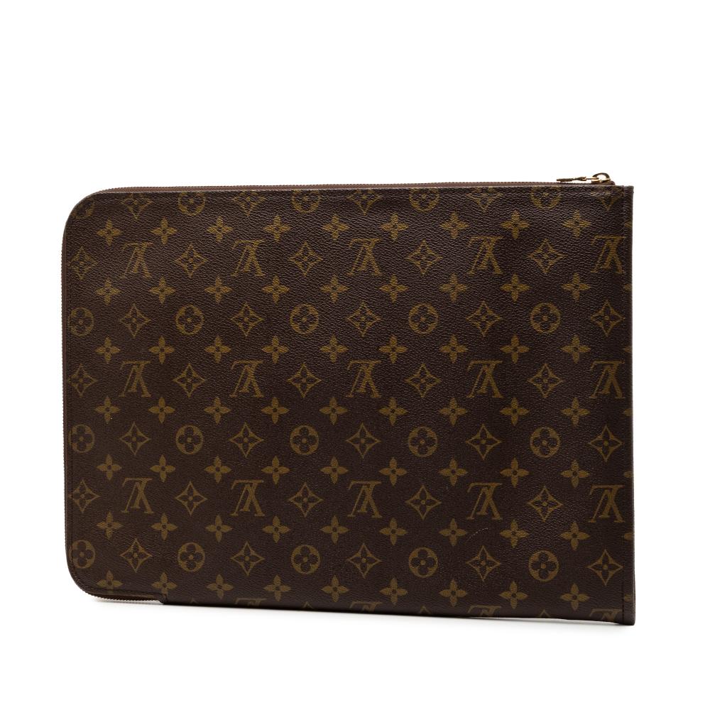 Louis Vuitton AB Louis Vuitton Brown Monogram Canvas Fabric Monogram Poche Documents Portfolio France