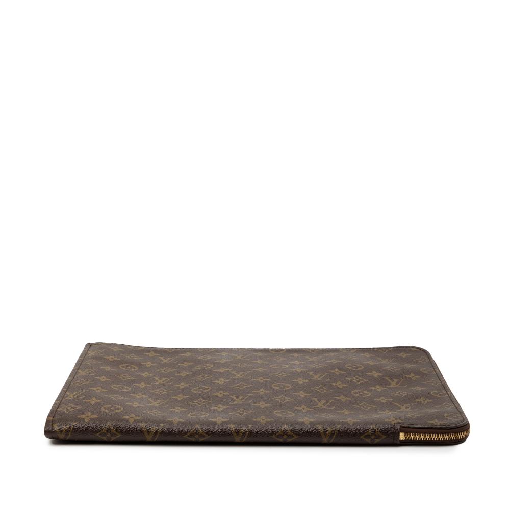 Louis Vuitton AB Louis Vuitton Brown Monogram Canvas Fabric Monogram Poche Documents Portfolio France