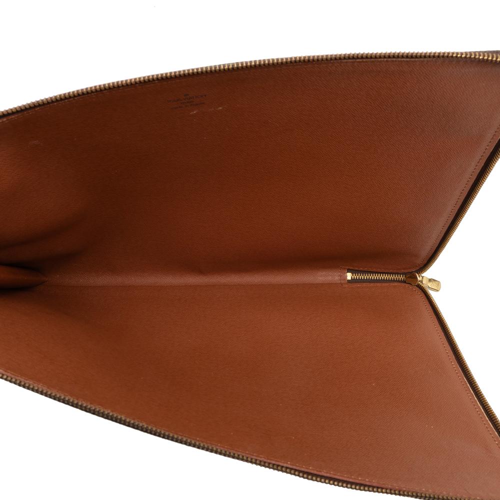 Louis Vuitton AB Louis Vuitton Brown Monogram Canvas Fabric Monogram Poche Documents Portfolio France