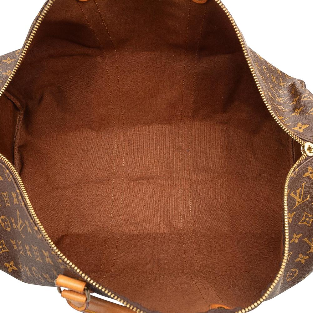 Louis Vuitton B Louis Vuitton Brown Monogram Canvas Fabric Monogram Keepall 55 France