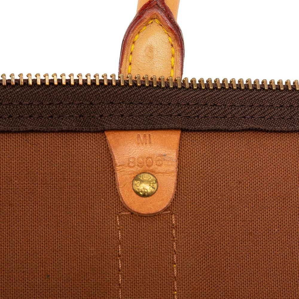 Louis Vuitton B Louis Vuitton Brown Monogram Canvas Fabric Monogram Keepall 55 France