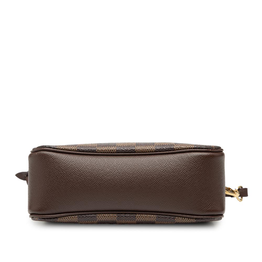 Louis Vuitton AB Louis Vuitton Brown Damier Canvas Fabric Damier Ebene Trousse Pochette France