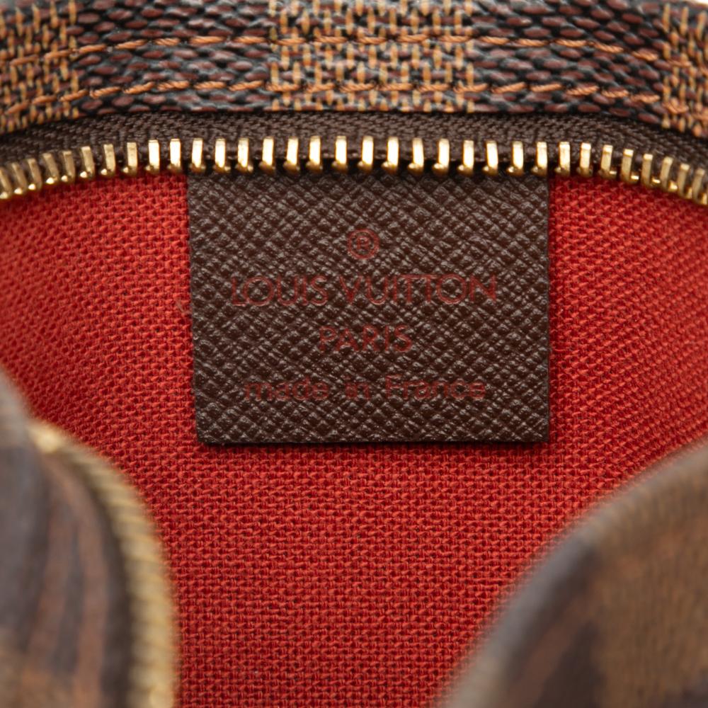Louis Vuitton AB Louis Vuitton Brown Damier Canvas Fabric Damier Ebene Trousse Pochette France