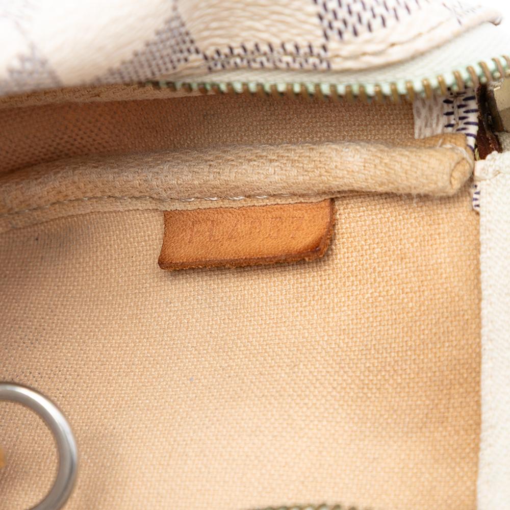 Louis Vuitton B Louis Vuitton White Damier Canvas Fabric Damier Azur Mini Pochette Accessoires France