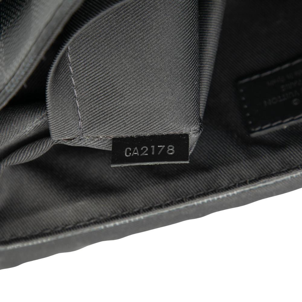 Louis Vuitton B Louis Vuitton Black Damier Canvas Fabric Damier Graphite District PM Spain