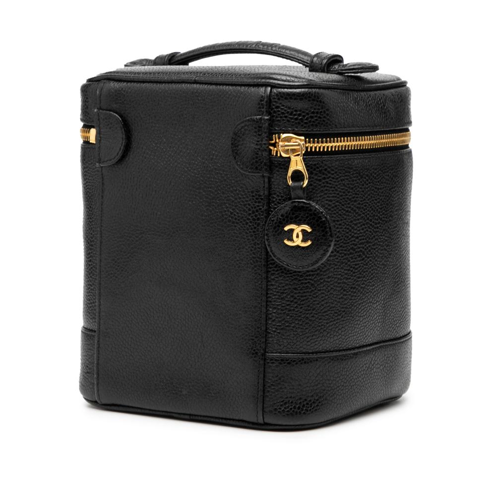 Chanel B Chanel Black Caviar Leather Leather CC Caviar Vanity Bag Italy