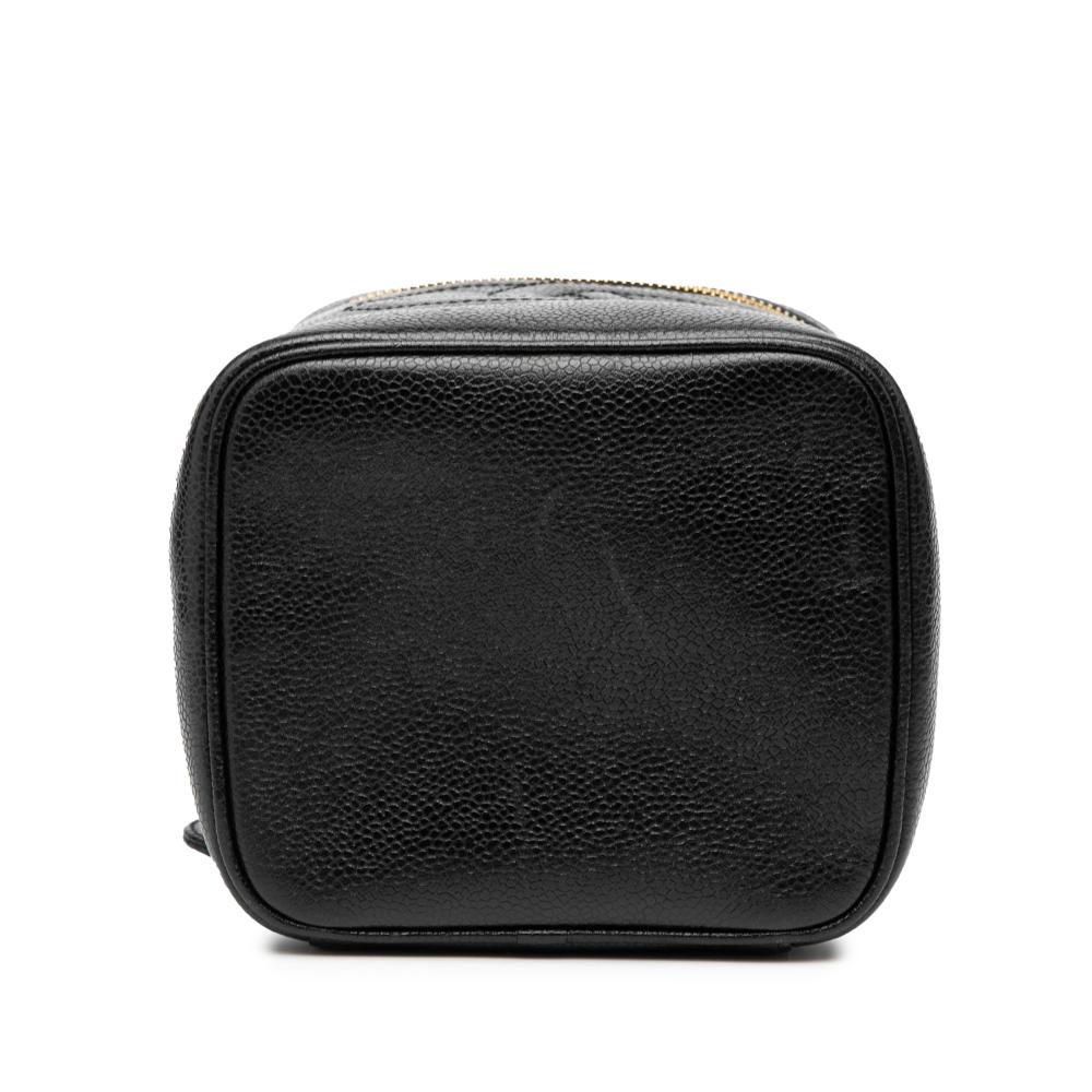Chanel B Chanel Black Caviar Leather Leather CC Caviar Vanity Bag Italy