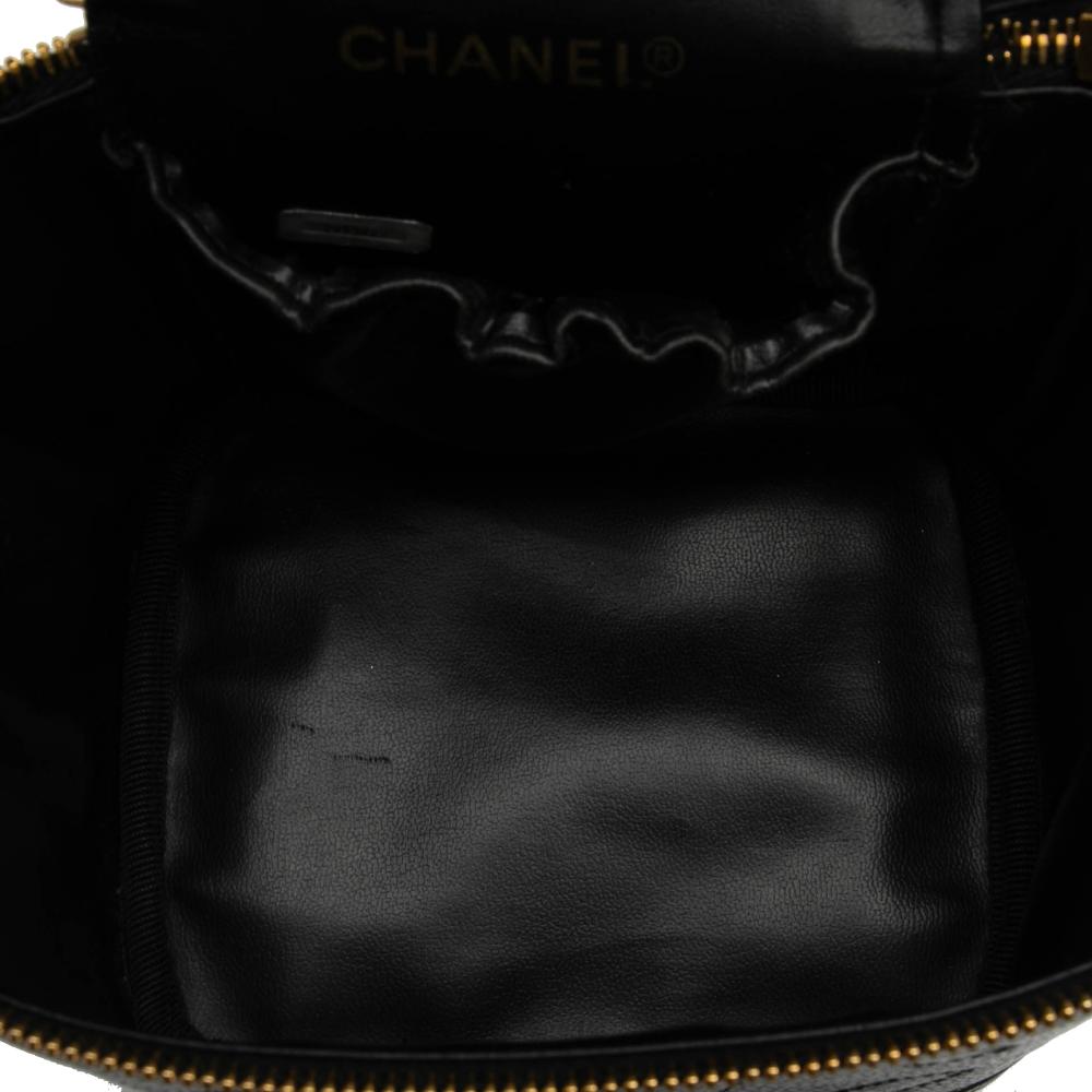 Chanel B Chanel Black Caviar Leather Leather CC Caviar Vanity Bag Italy
