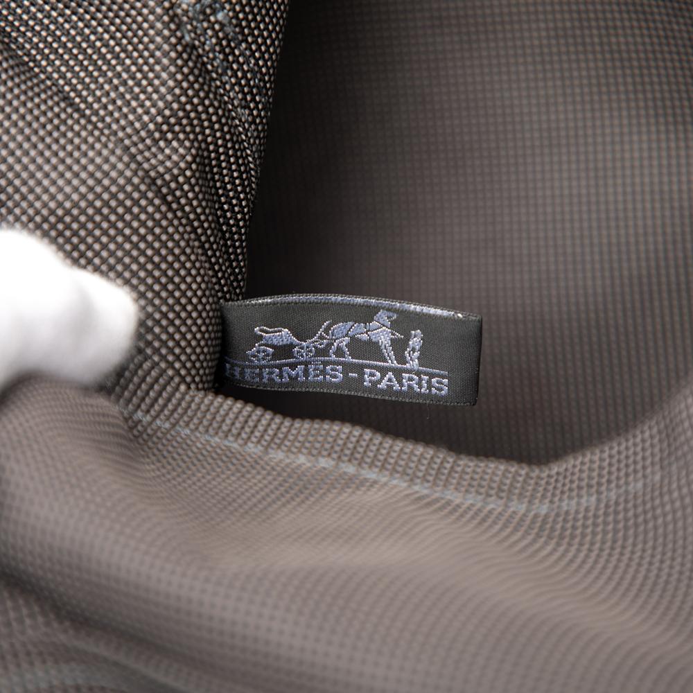 Hermès AB Hermès Gray Canvas Fabric Herline Besace MM France