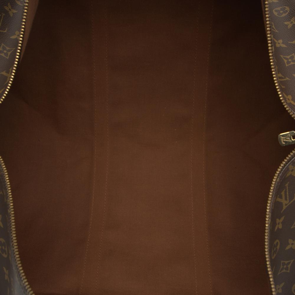 Louis Vuitton B Louis Vuitton Brown Monogram Canvas Fabric Monogram Keepall 60 France