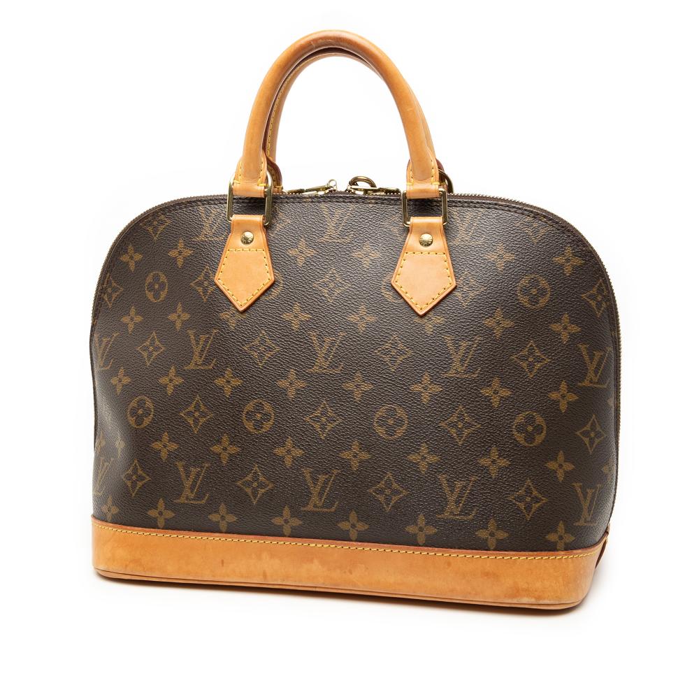 Louis Vuitton B Louis Vuitton Brown Monogram Canvas Fabric Monogram Alma PM France