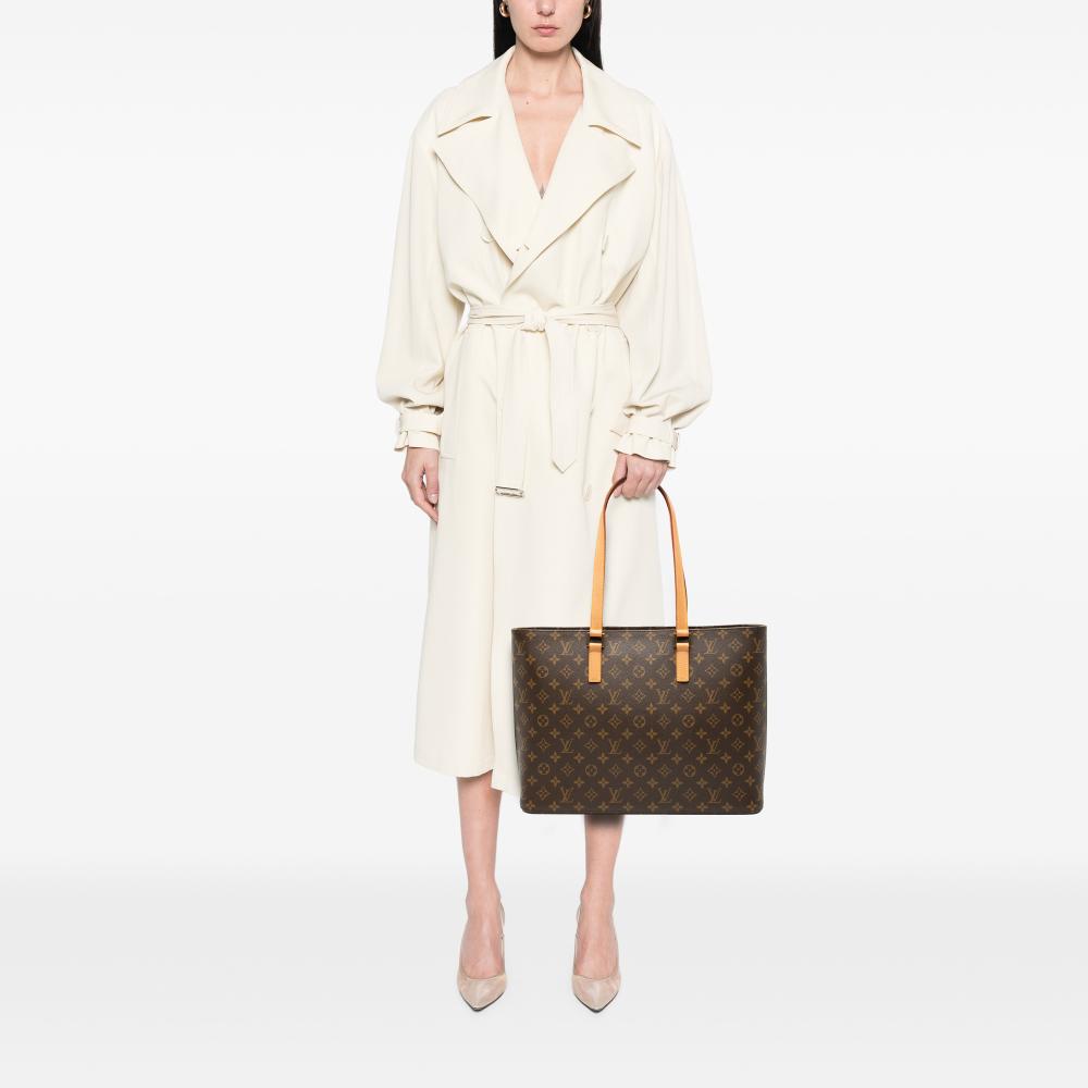 Louis Vuitton AB Louis Vuitton Brown Monogram Canvas Fabric Monogram Luco Spain