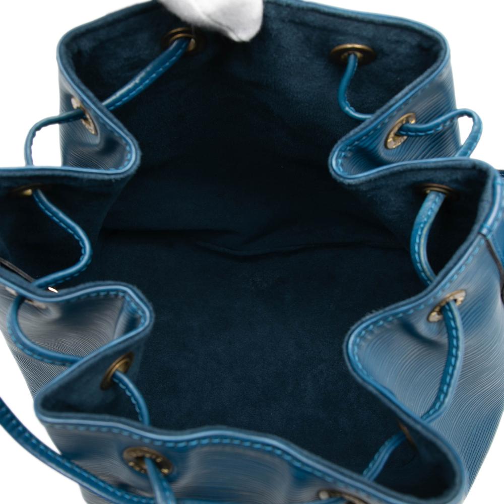 Louis Vuitton B Louis Vuitton Blue Epi Leather Leather Epi Petit Noe France