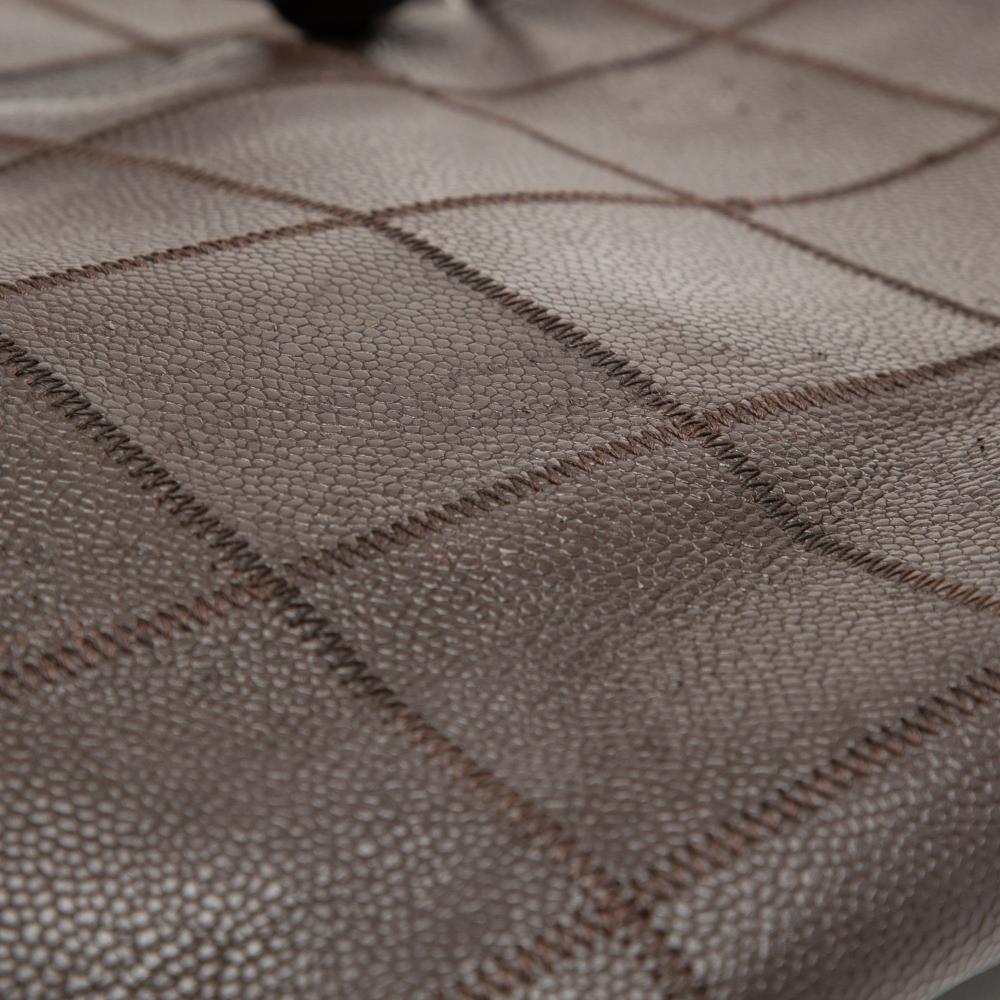 Chanel B Chanel Brown Dark Brown Caviar Leather Leather Chocolate Bar Stitched Caviar Tote France