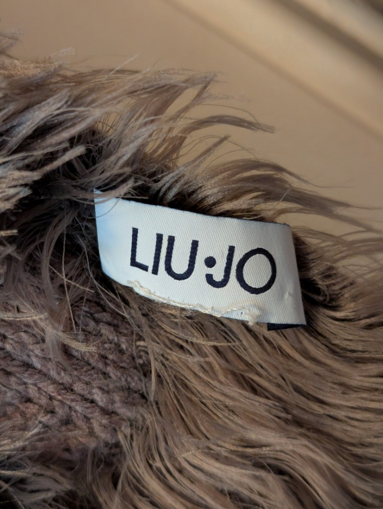 Liu Jo Longue écharpe laine et fourrure douce et légère