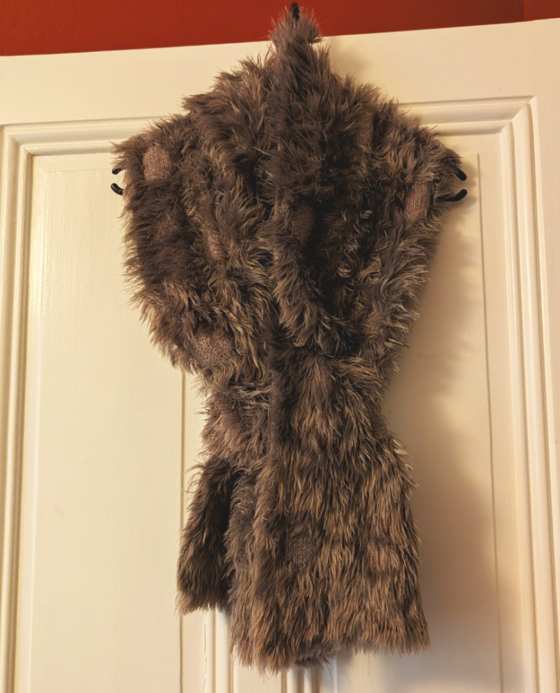 Liu Jo Longue écharpe laine et fourrure douce et légère