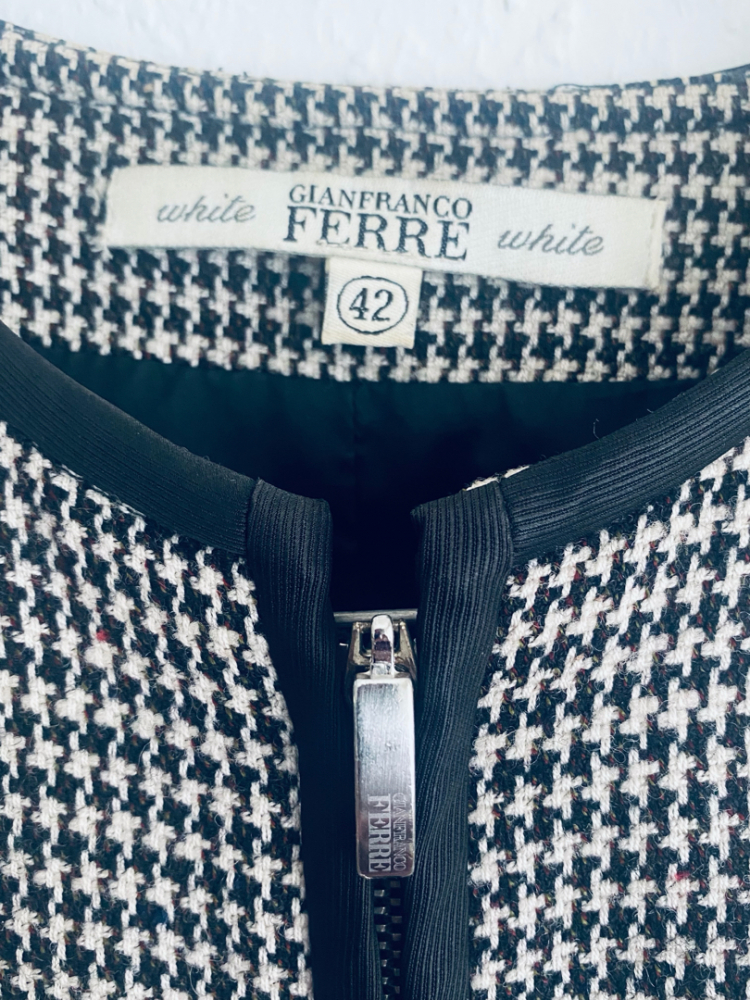 Gianfranco Ferre Black & White woolen jacket