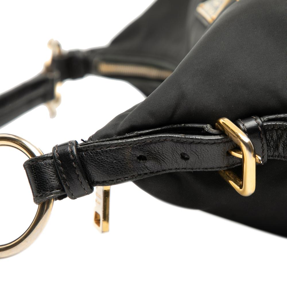 Prada B Prada Black Nylon Fabric Tessuto Shoulder Bag Turkey