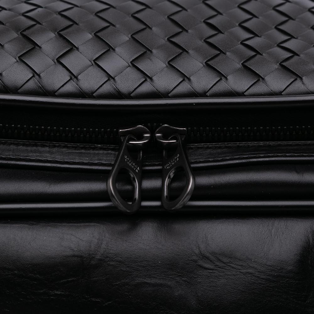 Bottega Veneta B Bottega Veneta Black Nappa Leather Leather Nappa Intrecciato Briefcase Italy