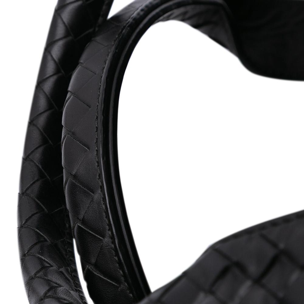 Bottega Veneta B Bottega Veneta Black Nappa Leather Leather Nappa Intrecciato Briefcase Italy