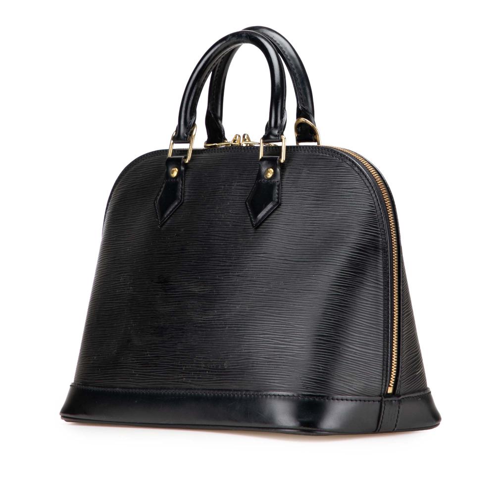 Louis Vuitton B Louis Vuitton Black Epi Leather Leather Epi Alma PM France
