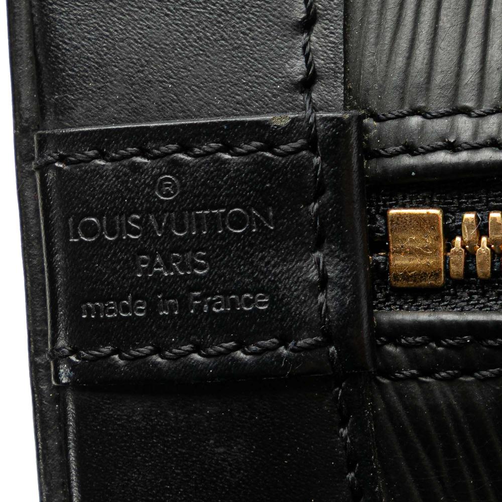 Louis Vuitton B Louis Vuitton Black Epi Leather Leather Epi Alma PM France