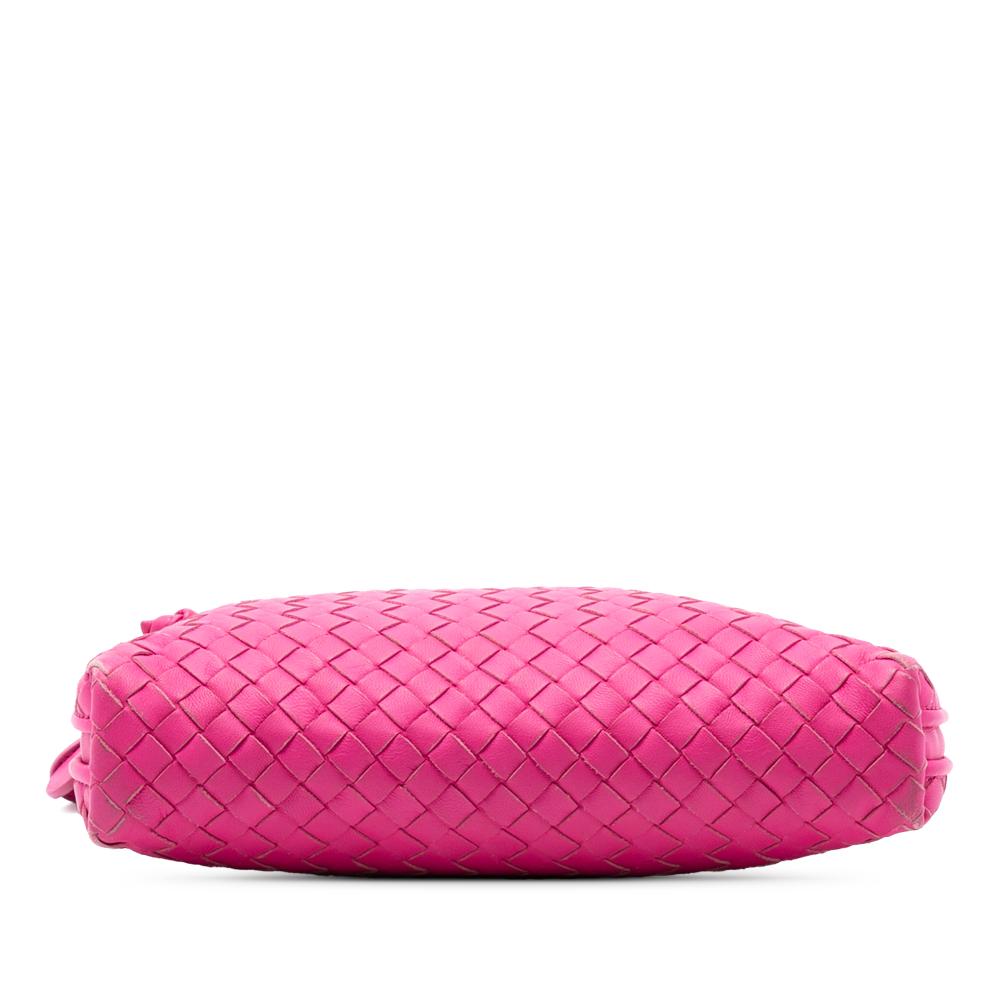 Bottega Veneta B Bottega Veneta Pink Hot Pink Nappa Leather Leather Nappa Intrecciato Nodini Crossbody Italy