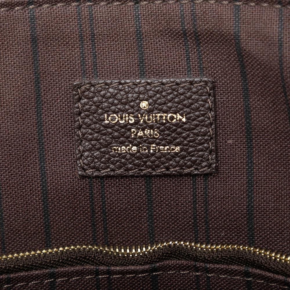Louis Vuitton B Louis Vuitton Brown Dark Brown Calf Leather Monogram Empreinte Lumineuse PM France