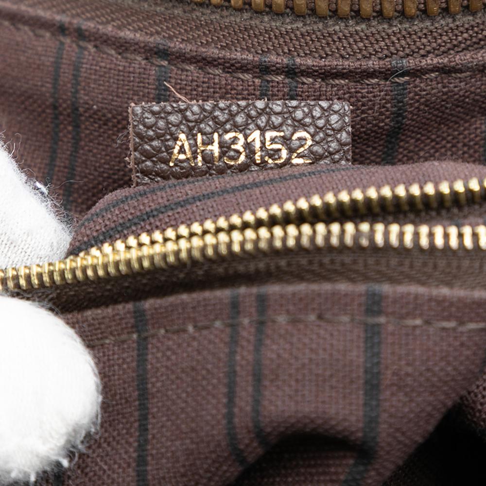 Louis Vuitton B Louis Vuitton Brown Dark Brown Calf Leather Monogram Empreinte Lumineuse PM France