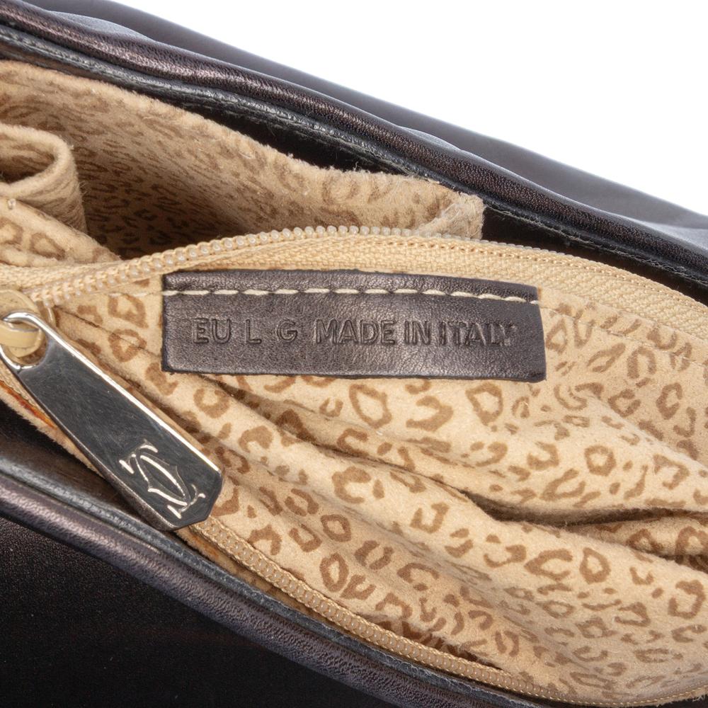 Cartier B Cartier Brown Dark Brown Calf Leather Panthere Shoulder Bag Italy