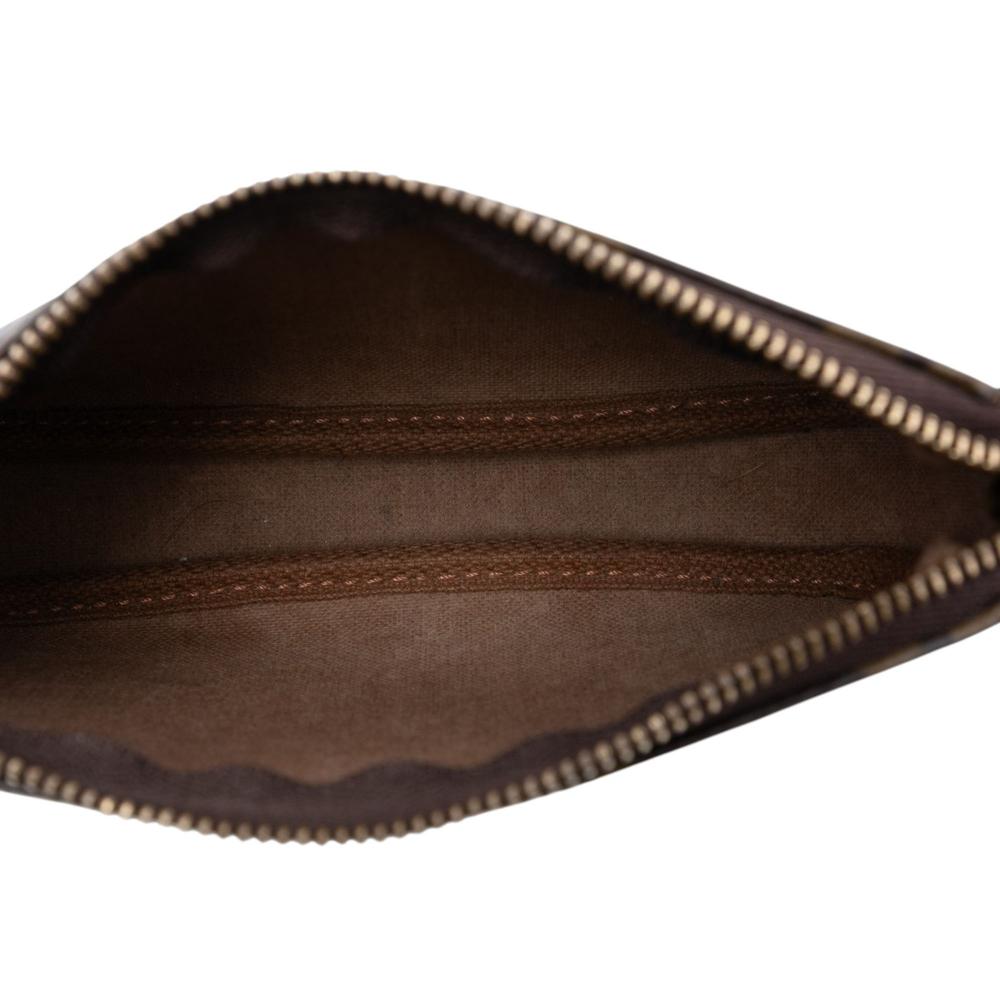 Louis Vuitton B Louis Vuitton Brown Monogram Canvas Fabric Monogram Mini Pochette Accessoires Spain