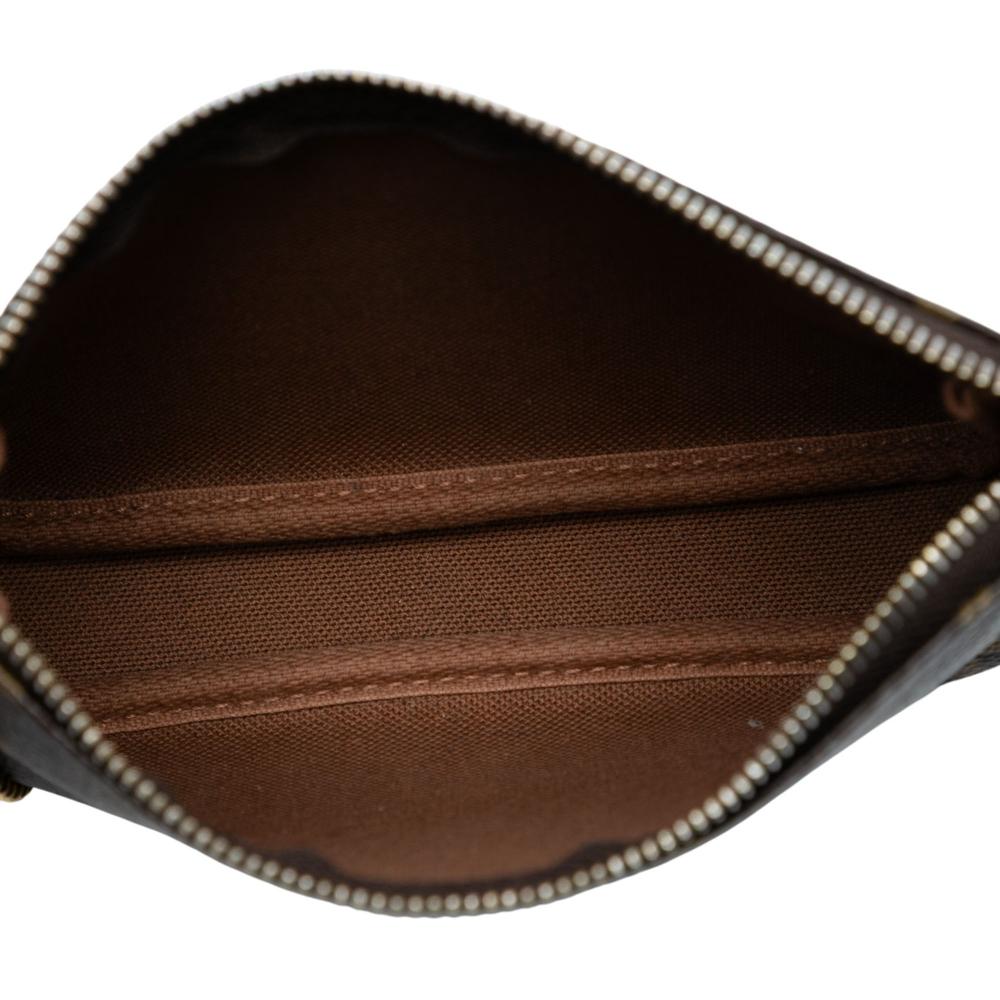 Louis Vuitton B Louis Vuitton Brown Monogram Canvas Fabric Monogram Mini Pochette Accessoires France
