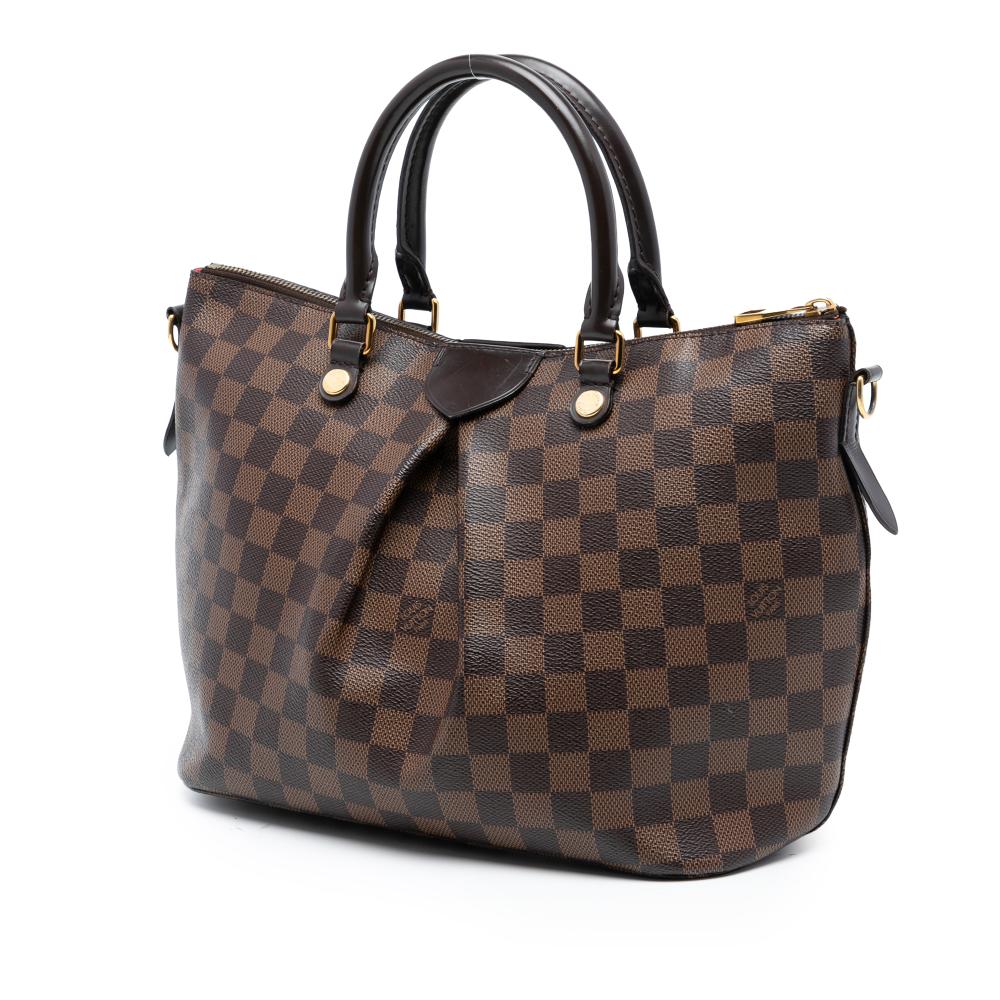Louis Vuitton B Louis Vuitton Brown Damier Canvas Fabric Damier Ebene Siena MM France