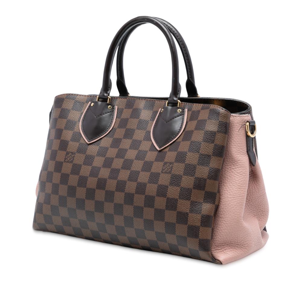 Louis Vuitton B Louis Vuitton Brown with Pink Damier Canvas Fabric Damier Ebene Normandy France