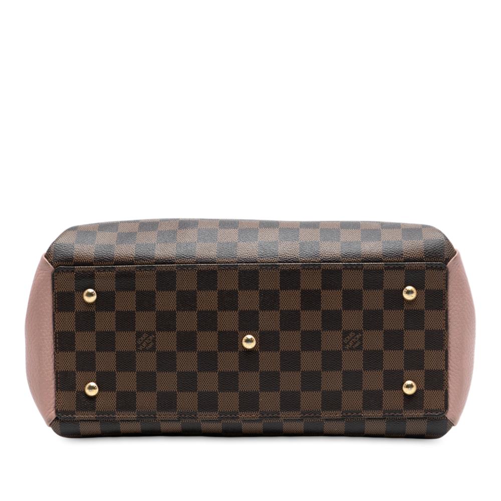 Louis Vuitton B Louis Vuitton Brown with Pink Damier Canvas Fabric Damier Ebene Normandy France