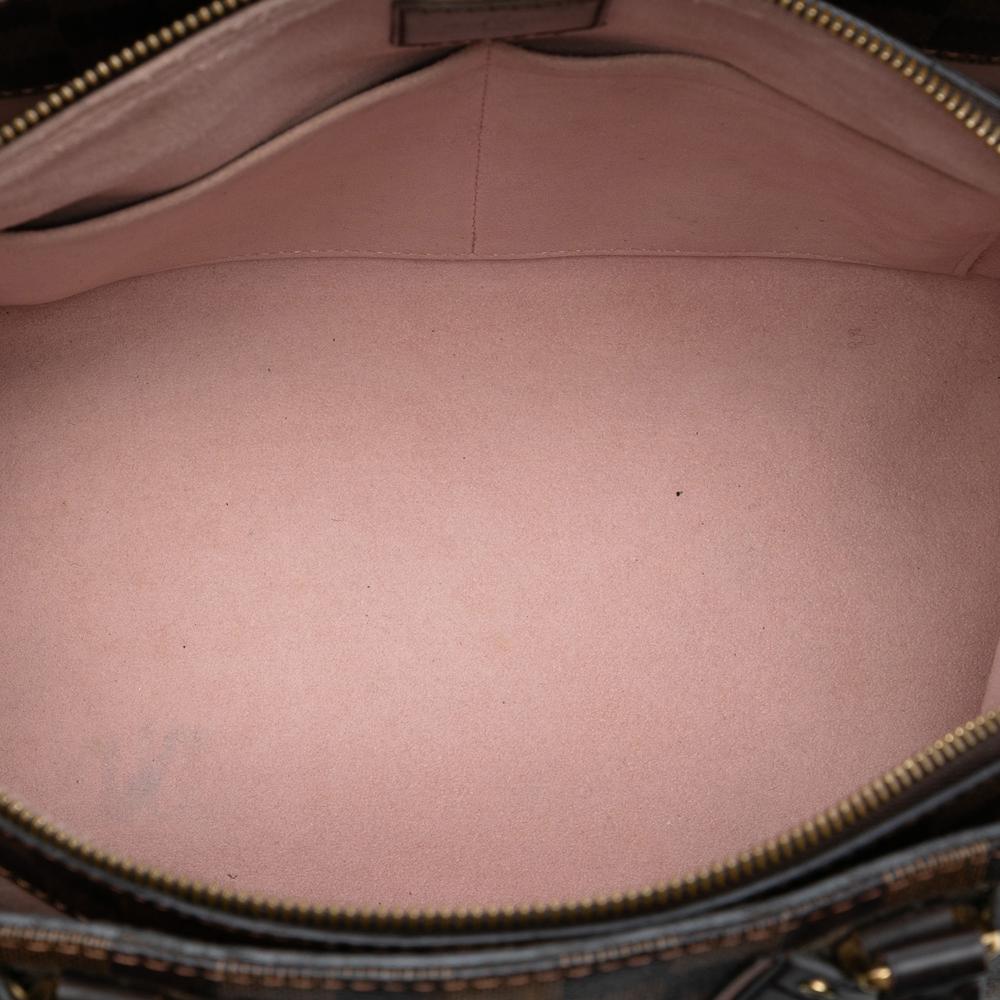 Louis Vuitton B Louis Vuitton Brown with Pink Damier Canvas Fabric Damier Ebene Normandy France