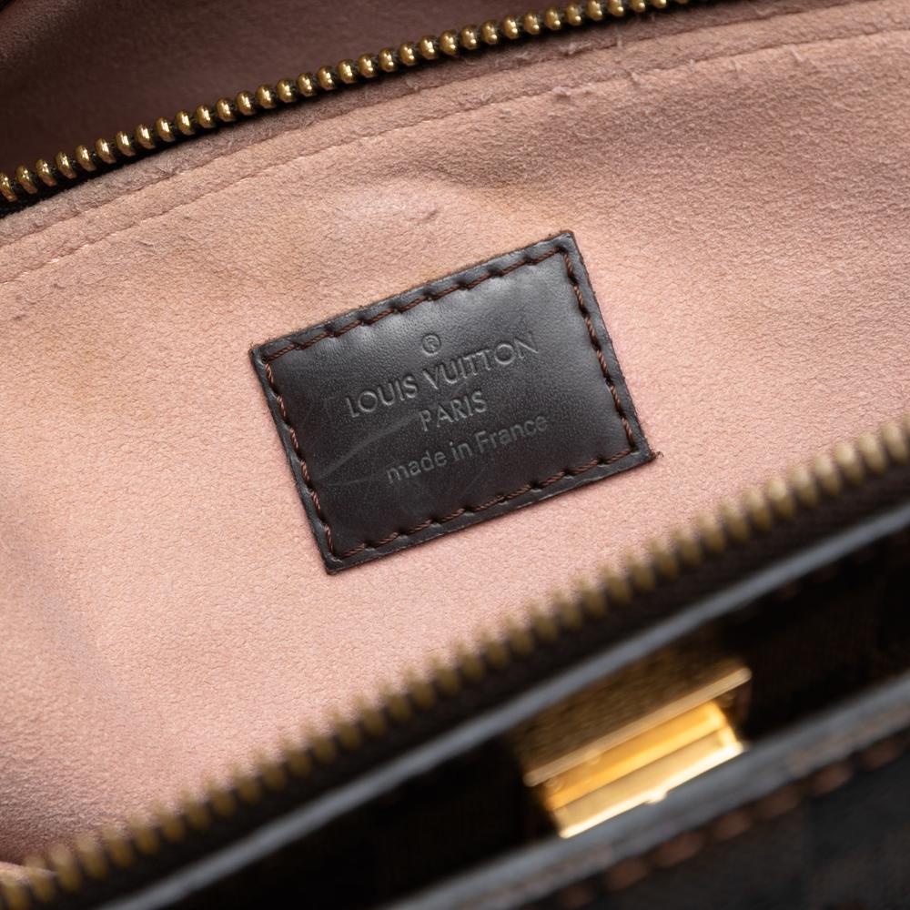 Louis Vuitton B Louis Vuitton Brown with Pink Damier Canvas Fabric Damier Ebene Normandy France