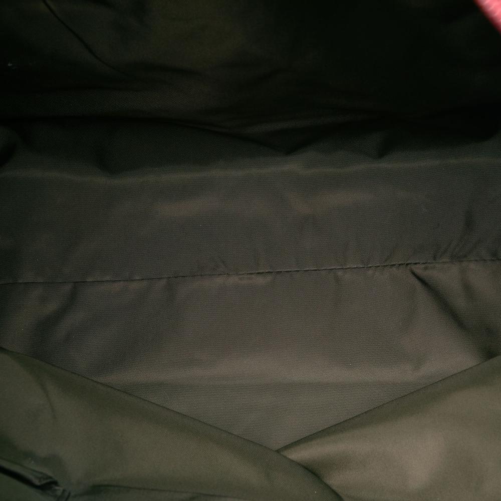 Gucci AB Gucci Brown Beige with Red Canvas Fabric GG Web Tote Italy