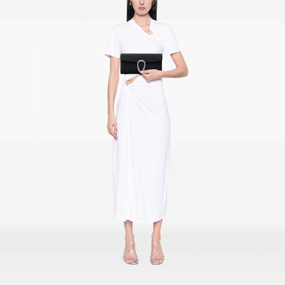 Gucci AB Gucci Black Satin Fabric Dionysus Clutch Italy