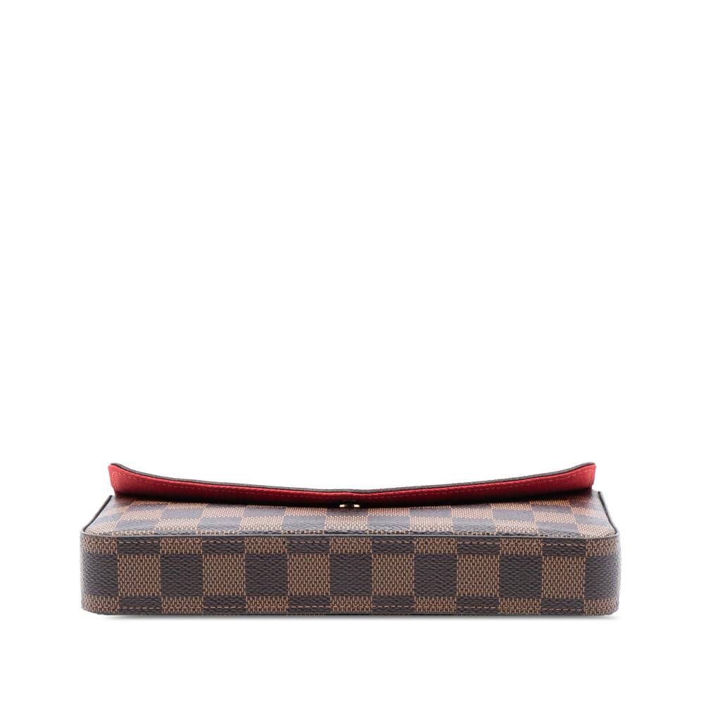 Louis Vuitton AB Louis Vuitton Brown Damier Canvas Fabric Damier Ebene Pochette Felicie France