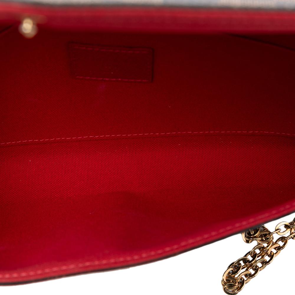 Louis Vuitton AB Louis Vuitton Brown Damier Canvas Fabric Damier Ebene Pochette Felicie France