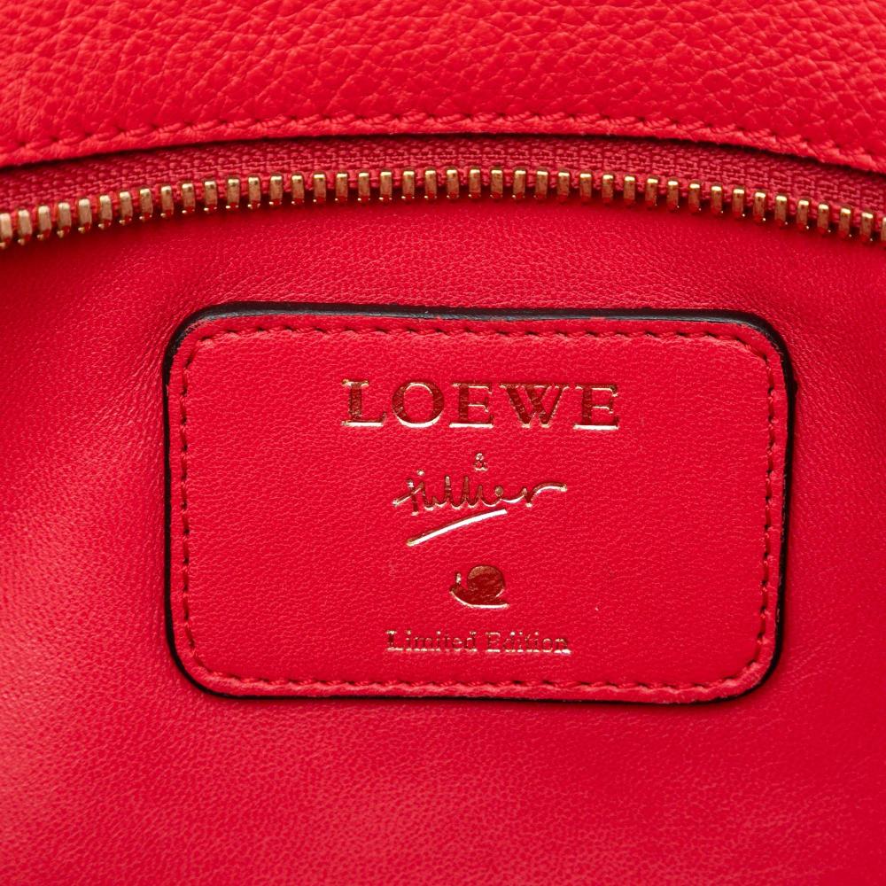 Loewe B LOEWE Red Goatskin Leather Limited Edition Amazona 28 Spain