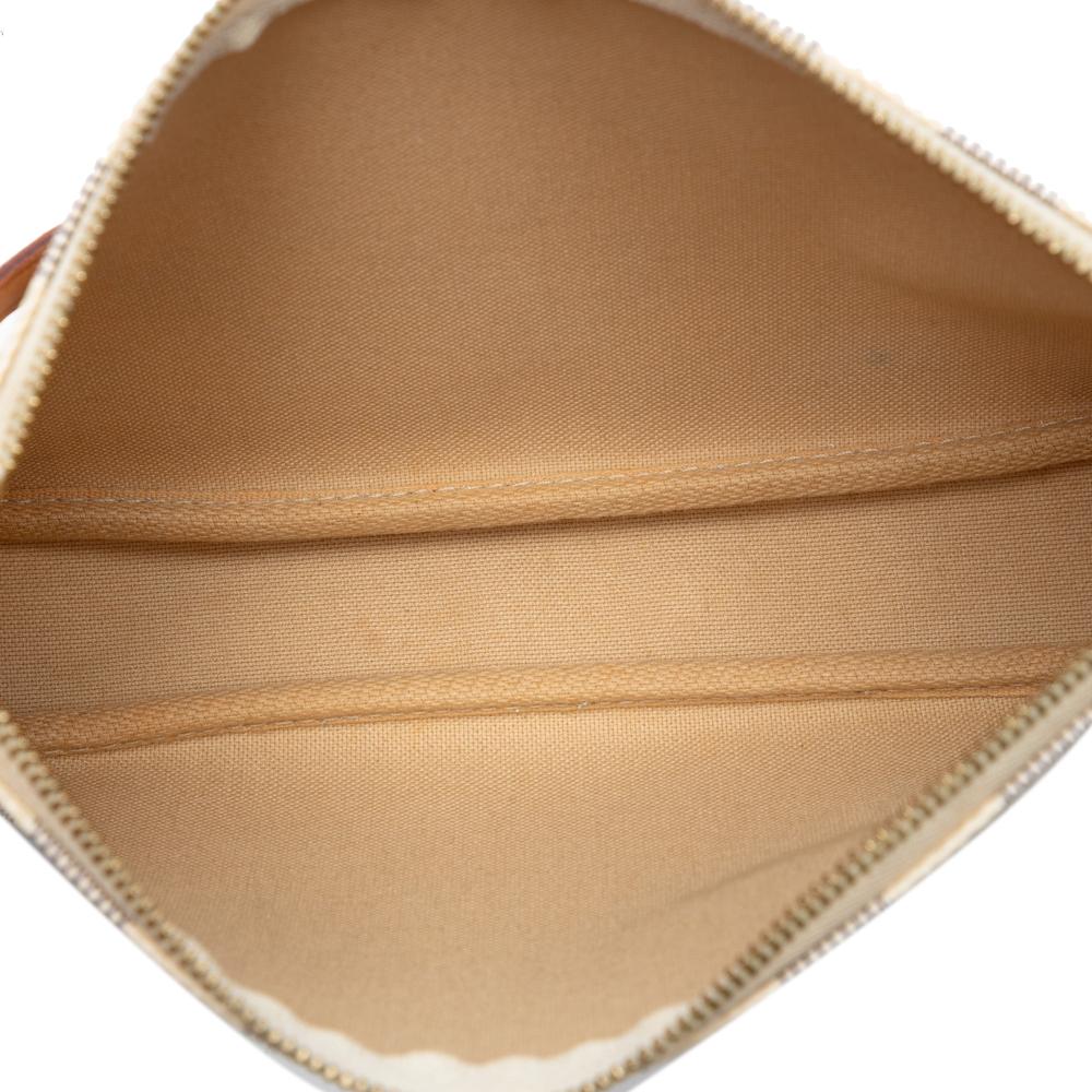 Louis Vuitton B Louis Vuitton White Damier Canvas Fabric Damier Azur Pochette Accessoires Spain