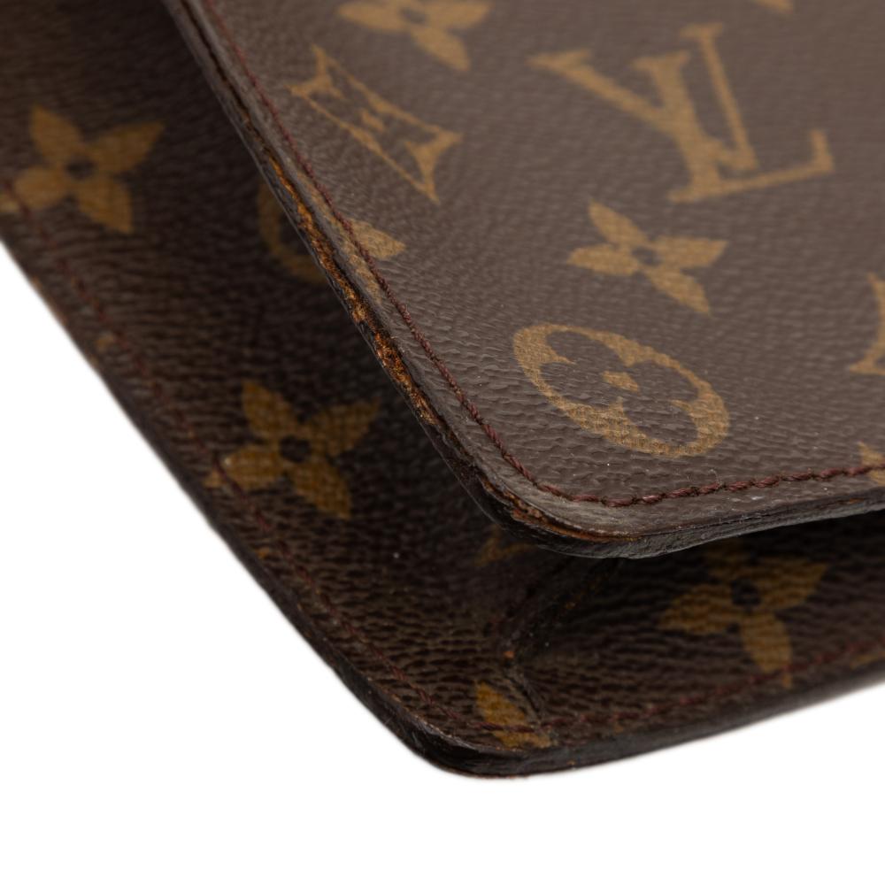 Louis Vuitton B Louis Vuitton Brown Monogram Canvas Fabric Monogram Porte Documents Senateur France
