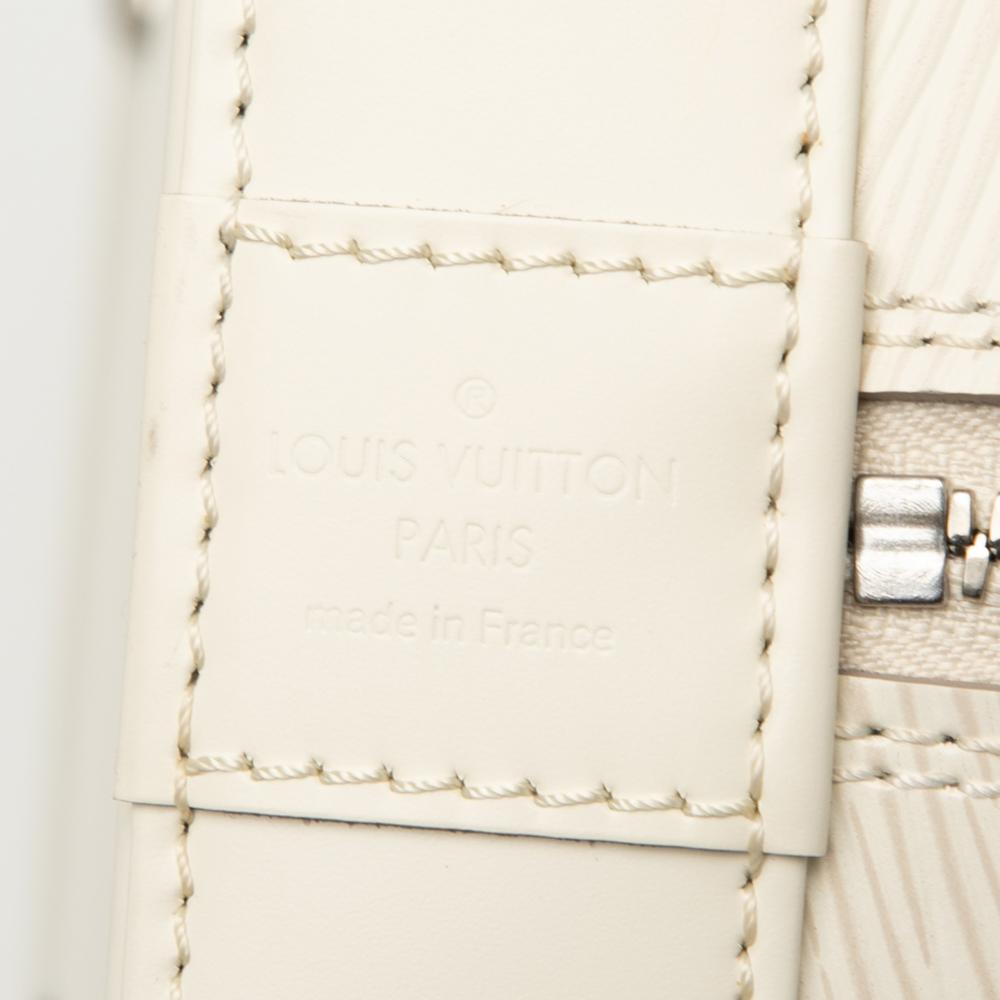 Louis Vuitton AB Louis Vuitton White Epi Leather Leather Epi Alma GM France