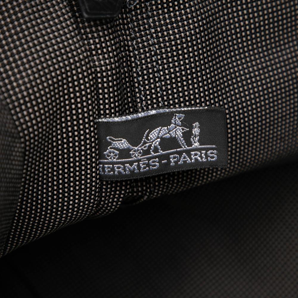 Hermès B Hermès Gray Canvas Fabric Herline Besace MM France