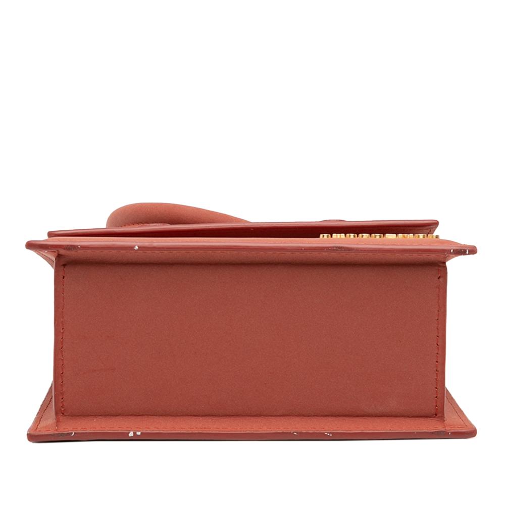 Jacquemus B Jacquemus Red Indian Red Nubuck Leather Leather Nubuck Le Chiquito Noeud Spain